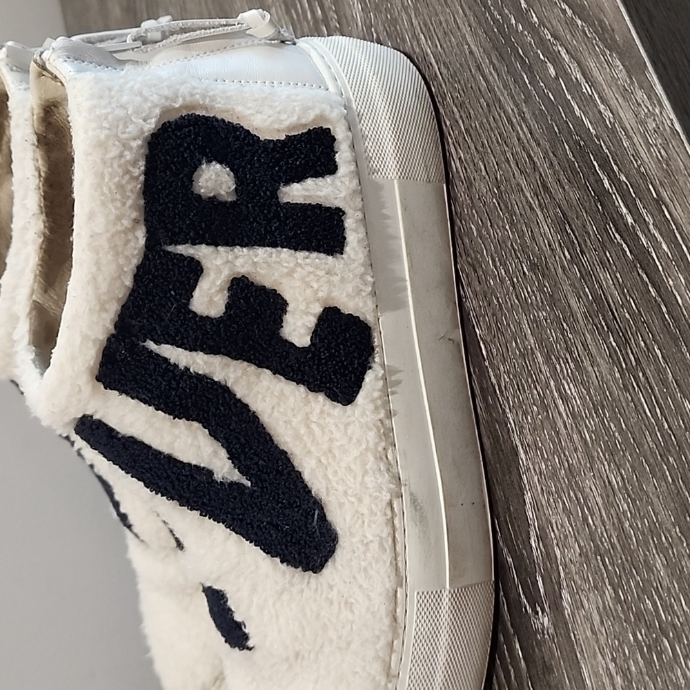 Joshua Sanders What Ever Fuzzy Zipper Back Sneaker Booties - Picture 8 of 8